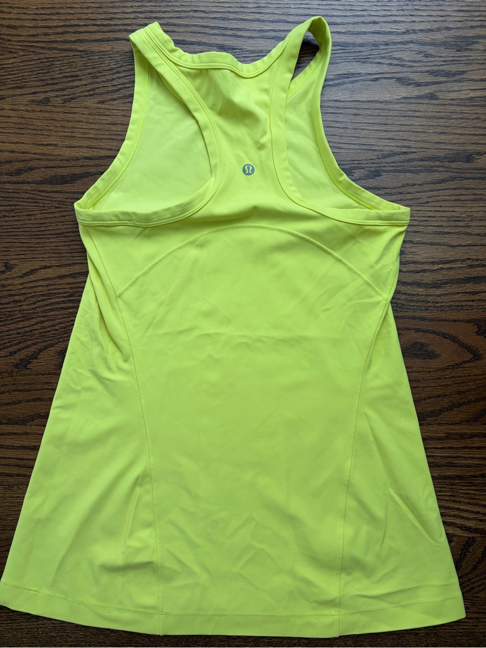 lululemon athletica Neon Yellow Racerback Tank Top